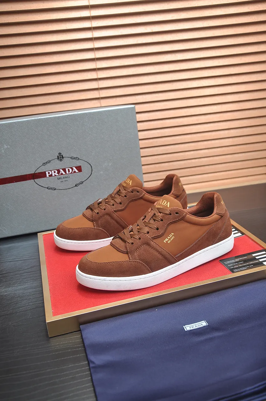 Men's shoes 💰580💶【PRADA】Top original, new season, high quality original goods, top imported calfskin with original imported glue, imported cowhide inside with original cowhide feet, original outsole! Quality guaranteed! Code 38-45 (45 customized)
